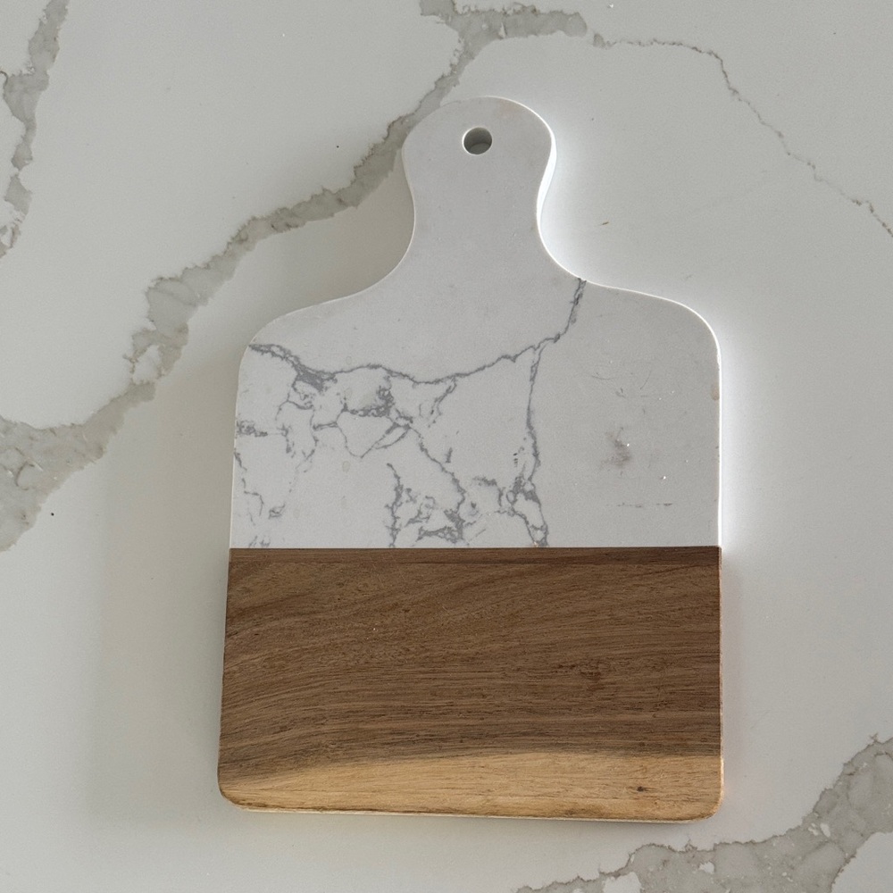 Marble and Wood Cutting Board / Kitchen / Luxury / heavy